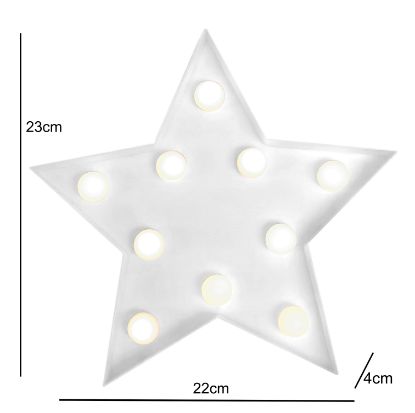 Picture of Star Light Up Decoration White