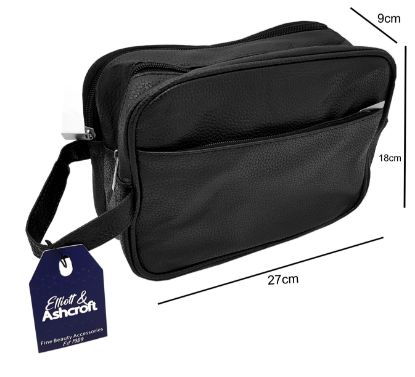 Picture of Large Black Toiletry Bag 9x27x18cm