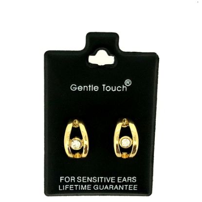 Picture of 101 Gentle Touch - Gold Hoop Crystal