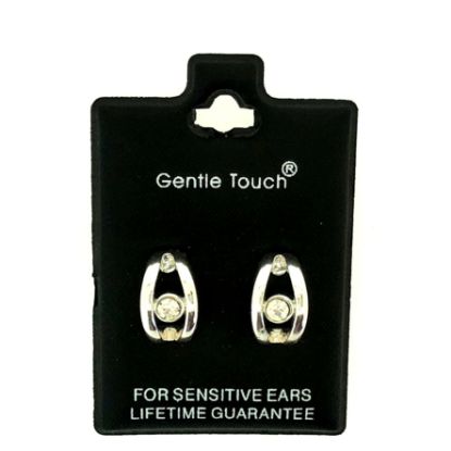 Picture of 103 Gentle Touch - Silver Hoop Crystal