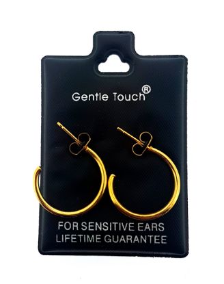 Picture of 105 Gentle Touch - Gold Half Hoop