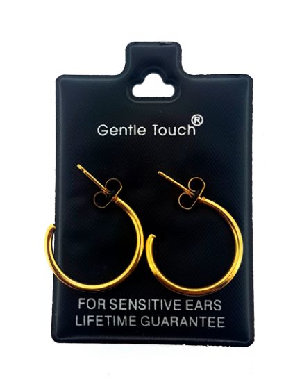 Picture of 105 Gentle Touch - Gold Half Hoop