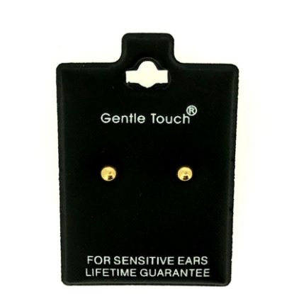 Picture of 032 Gentle Touch - 4mm Gold Stud