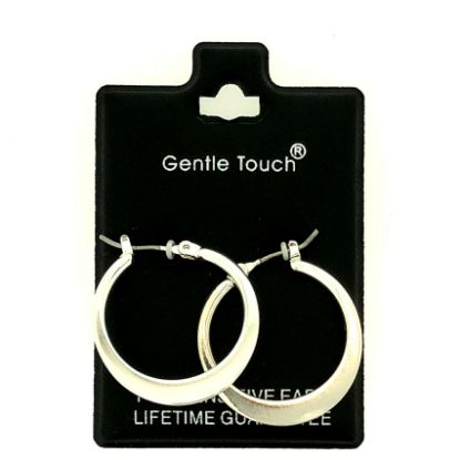Picture of 087 Gentle Touch - Small Silver Hoop