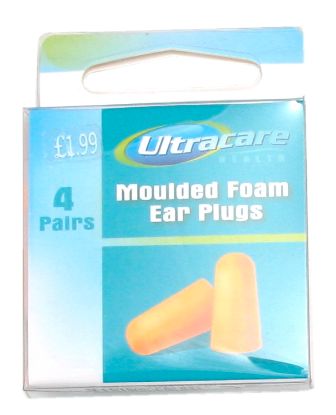 Picture of Ultracare - 4 Pair Moulded Foam Ear Plugs