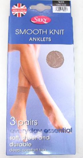 Picture of Smooth Knit 3PK Anklets - Nude