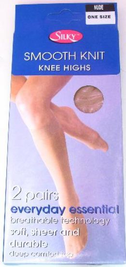 Picture of Smooth Knit 2PK Knee Highs - Nude