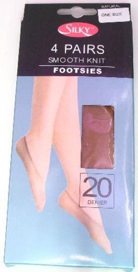 Picture of Smooth Knit 4PK Footsie - Natural