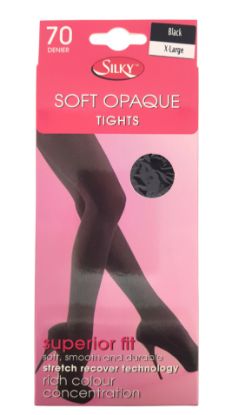 Picture of 70 Denier Soft Opaque Tights BLACK - XL
