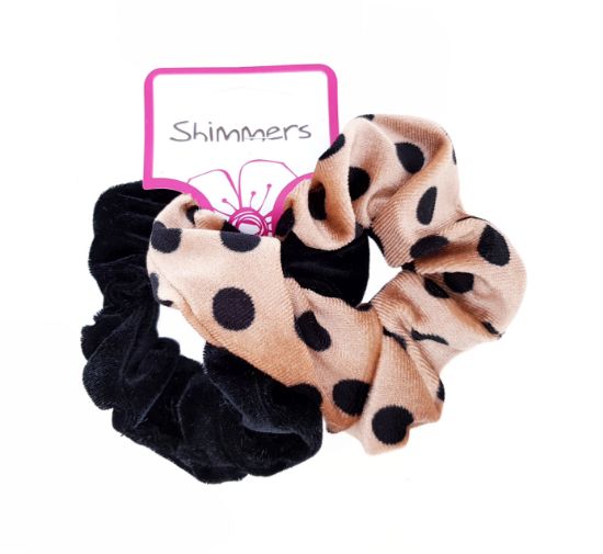Picture of Shimmers - 2pk Premium Velvet Scrunchies
