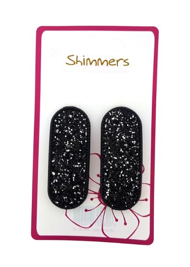 Picture of Shimmers - 2pk Oval Gem Barrettes