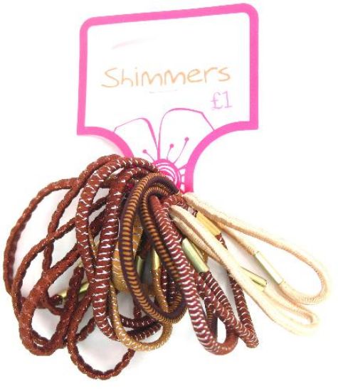 Picture of Shimmers - Thick Brown Elastics