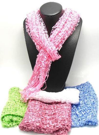 Picture of 12 x GIGGLES - ASSORTED COLOUR SCARF OR