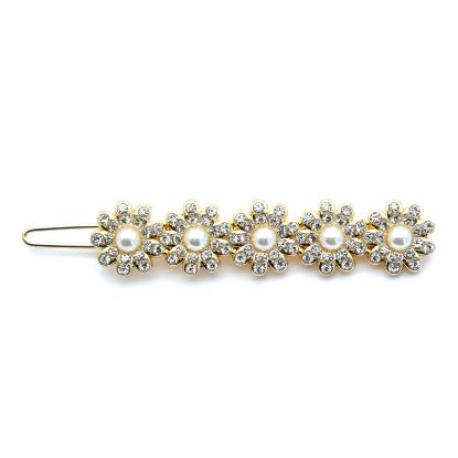 Picture of Shimmers - Gold & Pearl Flower Slide