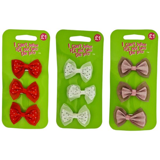 Picture of ICB - 3pk Bow Hair Clips