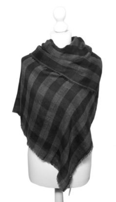 Picture of Believe - Checkered Large Scarf