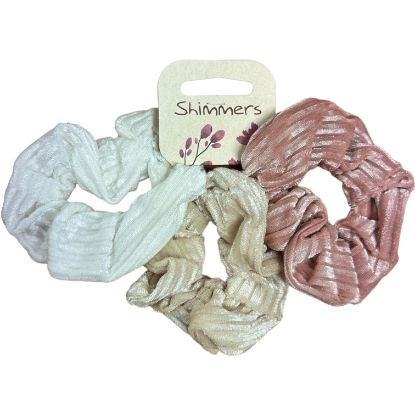Picture of Shimmers - 3pk Premium Velvet Scrunchies