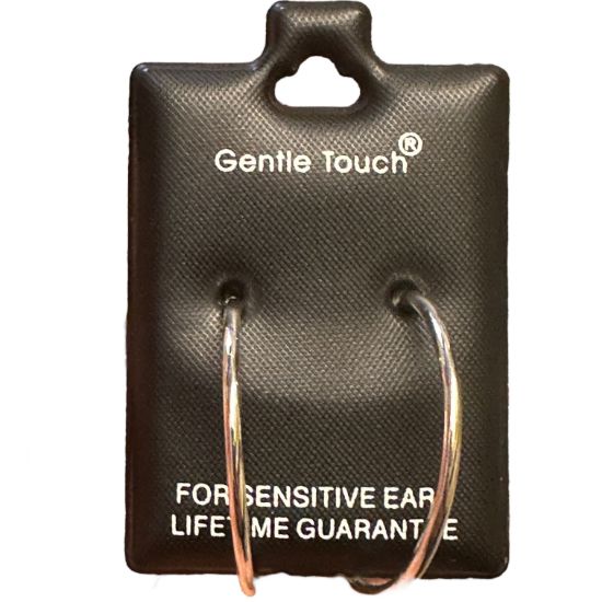 Picture of 108 Gentle Touch - Silv Large Hoop