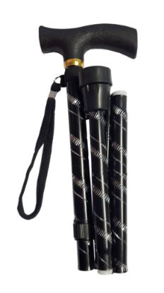 Picture of Black Patterned Walking Stick