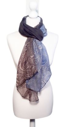 Picture of Believe - Printed 2 Col Paisley Scarf