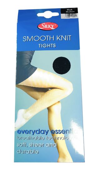 Picture of Smooth Knit Tights - Med 36-42in - Black