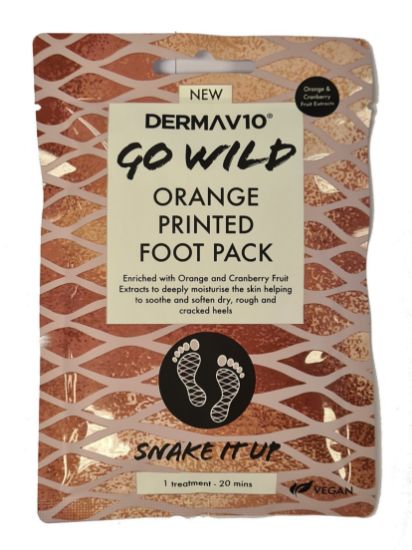 Picture of DermaV10 Go Wild Orange Foot Pack