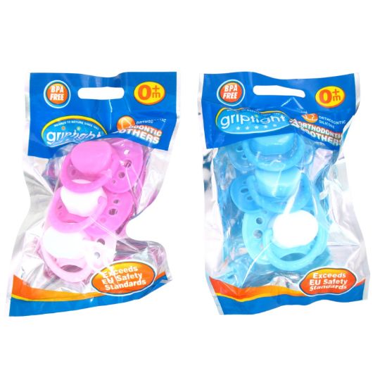 Picture of Griptight - 3 Orthodontic Soothers  0-6m