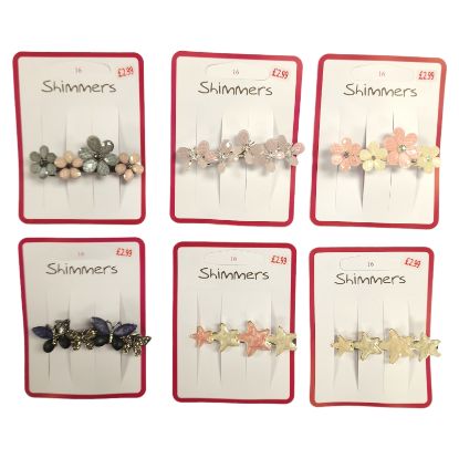 Picture of Shimmers - Mixed Gem Clips