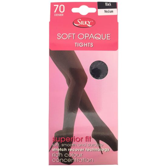 Picture of 70 Denier Soft Opaque Tights BLACK - MED