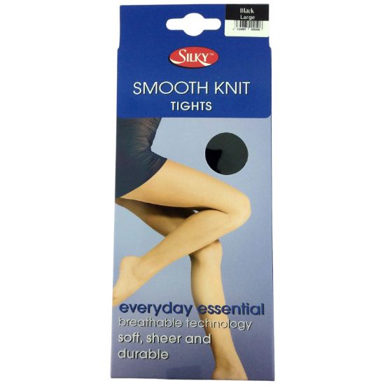Picture of Smooth Knit Tights - Large 42"-48" Black