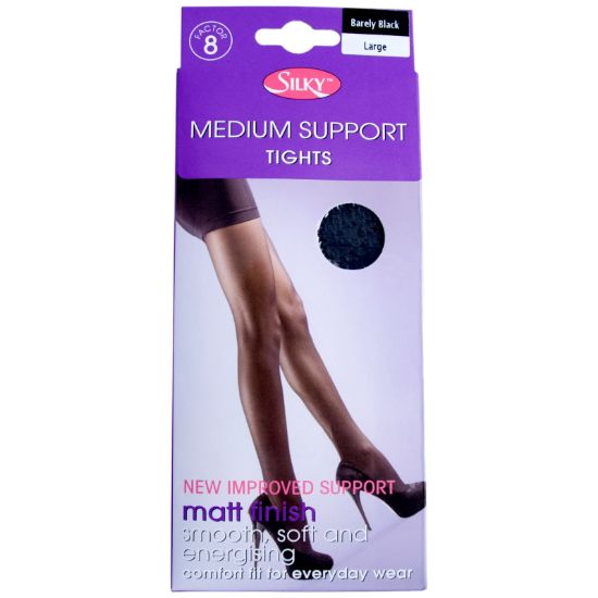 Picture of Silky Med Support - Barely Black - Large