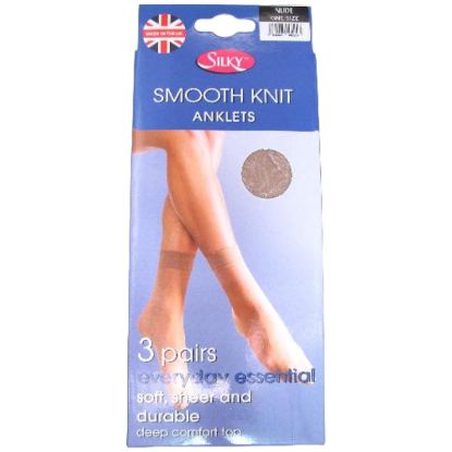 Picture of Smooth Knit 3PK Anklets - Nude