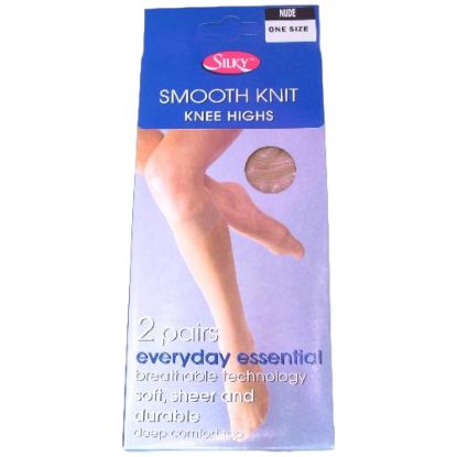 Picture of Smooth Knit 2PK Knee Highs - Nude