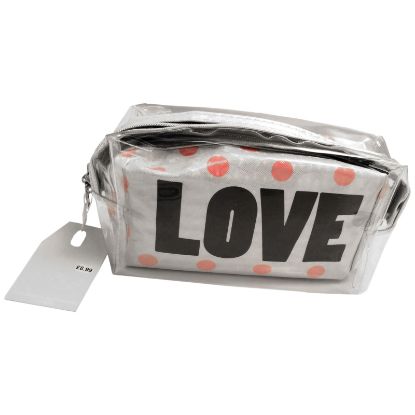Picture of Twin Pack Clear/Love Bag 8x23x12cm