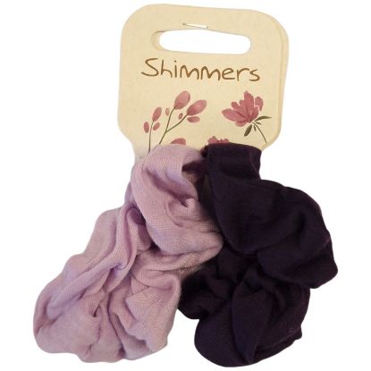 Picture of Shimmers - 2pk Purple Mix Scrunchies