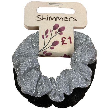 Picture of Shimmers - 2pk Shimmery Scrunchy