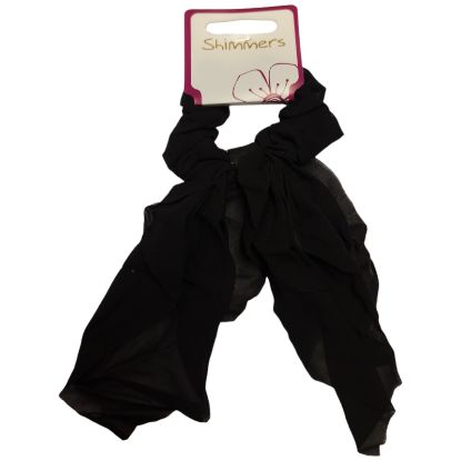 Picture of Shimmers - Black Hanging Tail Scrunchy