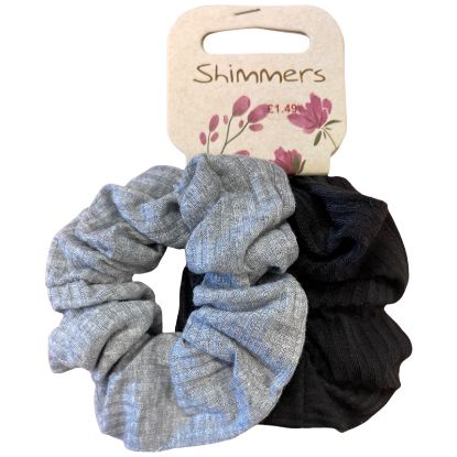 Picture of Shimmers - Grey & Black Scrunchy Pack