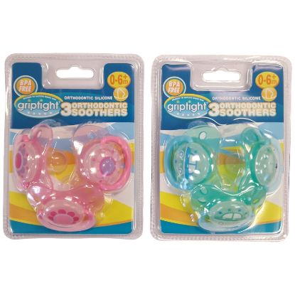 Picture of Griptight - 3 Orthodontic Soothers 0-6M