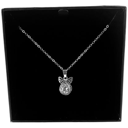 Picture of Large Diamante Butterfly Necklace