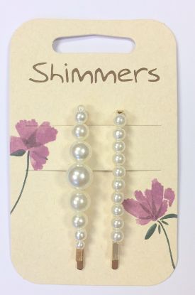 Picture of Shimmers - 2pk  Pearl Clips