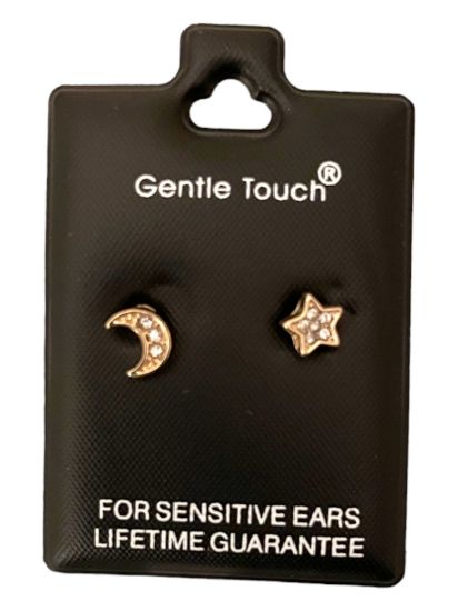 Picture of 053 Gentle Touch - Moon and Star Studs