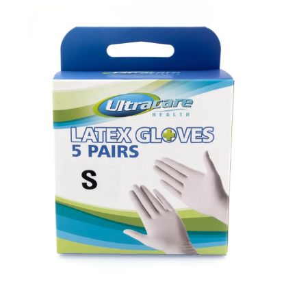 Picture of Ultracare - 5 Pairs Latex Gloves Small