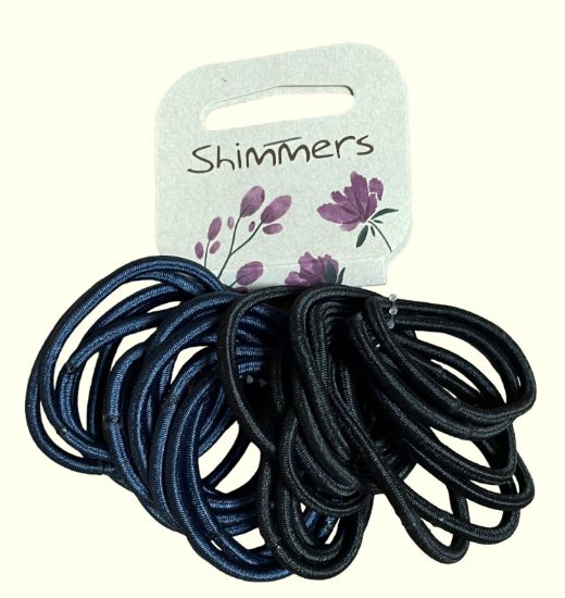 Picture of Shimmers - Navy & Black No Metal Elastic