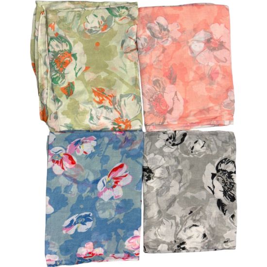 Picture of Believe - Flower Print Scarf