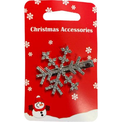 Picture of Xmas - Diamante Snowflake Hair Slide