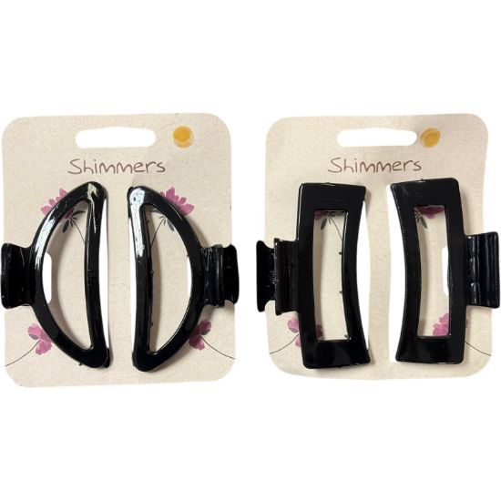 Picture of Shimmers - Black Hair Claws 2Pk