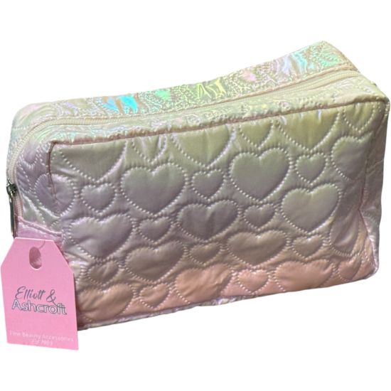 Picture of Pink Heart Padded Cosmetic Bag