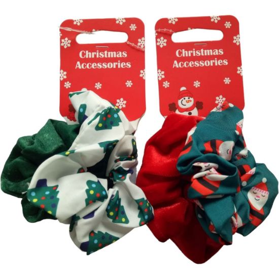 Picture of Xmas - 2pk Scrunchies