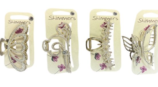 Picture of Shimmers - 9cm Crystal Metal Party Claw